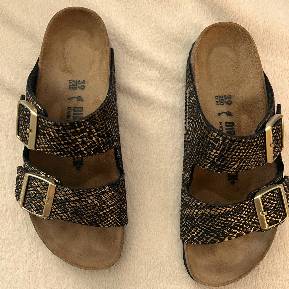 Arizona snakeskin-effect sandals